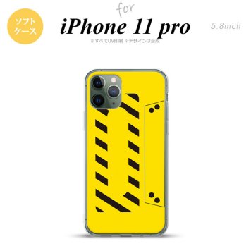 iPhone11Pro iPhone11 Pro スマホケース ソフトケース カセットテープ 黄 メンズ レディース nk-i11p-tp190