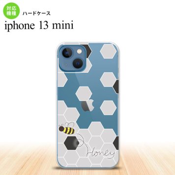 iPhone13mini iPhone13 mini ケース ハードケース ハニー クリア 黒  nk-i13m-1690