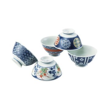 【送料無料・包装無料・のし無料】波佐見焼 染錦文様 飯碗揃 20635(B5) ギフト 敬老の日 入学祝い 卒業祝い 就職祝い 結婚祝い 誕生日 出産祝い 引越祝い 香典返し 新盆 初盆 御礼 お中元 内祝い 快気祝い ご挨拶 志 法事
