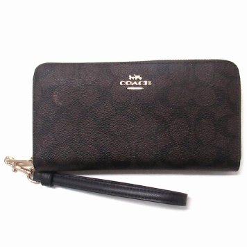 コーチ 財布 COACH アウトレット シグネチャー ロング ジップ アラウンド ウォレット ストラップ付き CW778 IMXAQ