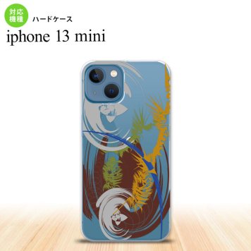 iPhone13mini iPhone13 mini ケース ハードケース アート クリア 茶  nk-i13m-1270
