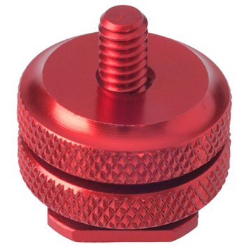 エツミ 【メール便での発送商品】1/4"シューアダプター ダブル レッド VE-6947