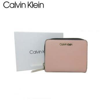 カルバン クライン アウトレット Calvin Klein 財布 K60K605689-TBP フェイクレザー ENFOLD MED ZIP W/FLAP 両開き財布 NUDE 