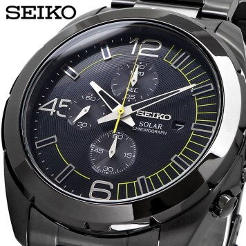 SEIKO 腕時計 セイコー 時計 ウォッチ ソーラー クロノグラフ 100M メンズ SSC217P1 [並行輸入品]