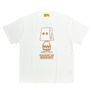 スヌーピー チャーリーブラウン Tシャツ(L) ホワイト アパレル 日本製 SNOOPY