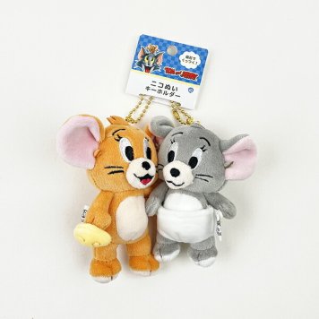 トムとジェリー ニコぬい ジェリーとタフィー キーホルダー マスコット ぬいぐるみ お揃い ニコイチ