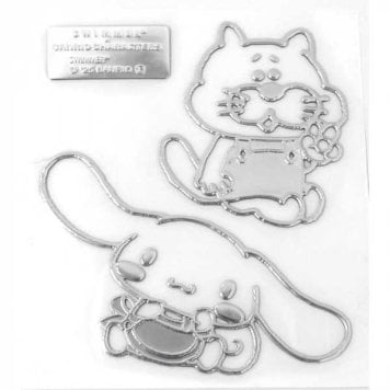 サンリオ スイマー コラボ チャームステッカー シナモロール SWIMMER SANRIO シナモン キャラクター ステッカー 耐水 耐熱 デコレーション シール スマホ パソコン スーツケース 車 かわいい グッズ プレゼント サンリオ正規ライセンス品