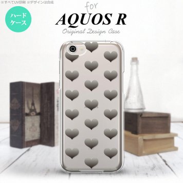 【SH03J】【スマホケース/スマホカバー】【アクオス R】SH03J スマホケース AQUOS R SH-03J カバー アクオス R ハート グレー nk-sh03j-016【メール便送料無料】