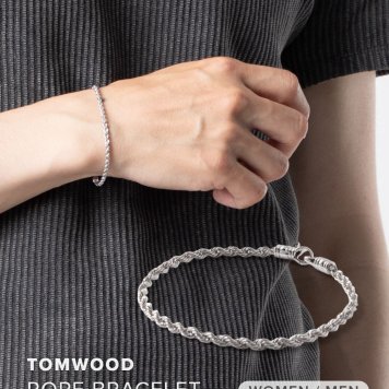 トムウッド TOM WOOD ROPE BRACELET ロープ ブレスレット 101563 レディース メンズ ユニセックス アクセサリー シルバー