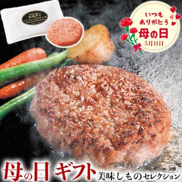 母の日　ギフト　松阪牛入り（31%)生ハンバーグ5個入り｜120g×5個｜お届け期間【5月8日～5月11日※日付指定不可】ギフト・プレゼント・贈物　送料無料