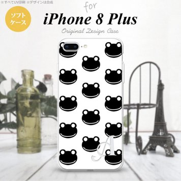 【iPhone8Plus】【スマホケース/スマホカバー】【アイフォン8プラス】iPhone8Plus スマホケース ケース アイフォン8プラス イニシャル カエル・かえる （G） nk-ip8p-tp167ini【メール便送料無料】