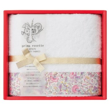 【送料無料・包装無料・のし無料】prima rosette using by LIBERTY FABRICS フェイスタオル ピンク PR-2412-PK(B5)ギフト 敬老の日 入学祝い 卒業祝い 就職祝い 結婚祝い 誕生日 出産祝い 引越祝い 香典返し 新盆 初盆 御礼 お中元 内祝い 快気祝い ご挨拶 志 法事
