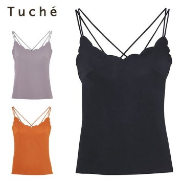 GUNZE Tuche トゥシェ カップ付きキャミソール ブラトップ レディース　吸汗 速乾 キャミ PLAY/free TC5656 M-L レディースインナー 下着 ジム フィットネス らくちん 年間 GUNZE13