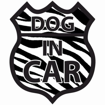 DOG IN CAR ステッカー ゼブラ柄 ルート66 愛犬車用グッズ カーステッカー シール sticker 安全対策 あおり運転 かっこいい おしゃれ かわいい 車ステッカー ステッカー 車 サインステッカー ドライブ 防水 屋外 屋内 カーサイン