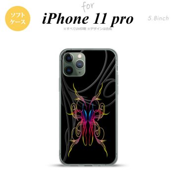 iPhone11Pro iPhone11 Pro スマホケース ソフトケース ピンスト 黒 ピンク ブルー メンズ レディース nk-i11p-tp1238