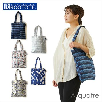 ルートート トートバッグ ROOTOTE 6491 通販 アーキャトル A-quatre A4 縦 エコバッグ 折りたたみ コンパクト 洗える 洗濯機 2way 手持ち 肩掛け 軽量 軽い レッスンバッグ サブバッグ おしゃれ 北欧 シンプル 大人 かわいい リサイクル素材 サステナブル PT.A4 REPET-A