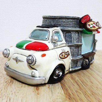貯金箱 ピザカー マネーバンク  おしゃれ ヴィンテージ PIZZA CAR オブジェ コインバンク ビンテージ アンティーク おもちゃ レトロ 可愛い アメリカン 雑貨 置物 かわいい インテリア  店舗