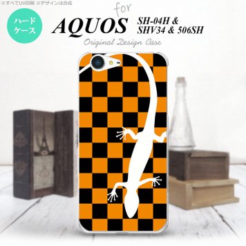 【SH04H】【スマホケース/スマホカバー】【アクオス ゼータ】SH04H スマホケース AQUOS ZETA SH04H カバー アクオス ゼータ トカゲ オレンジ nk-sh04h-862【メール便送料無料】