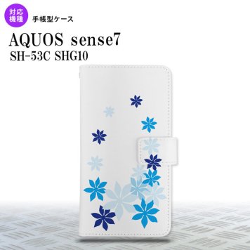 sense7 sense7 手帳型スマホケース カバー ティアレ 青 2022年 11月発売 nk-004s-sens7-dr1079