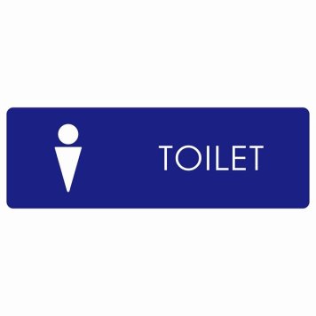 トイレ 案内 シール 男 D2 長方形 ドア 防水 屋内 屋外 サインステッカー ピクトサイン トイレマーク表示 案内 注意 施設 御手洗 TOILET おしゃれ シンプル 安全対策