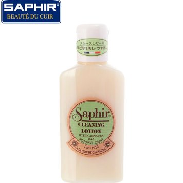 サフィール クリーニングローション 125ml 通販 SAPHIR 無色 クリーニング ローション 靴 クリーナー シューケア 汚れ落とし 靴磨き くつ磨き スムースレザー オイルレザー 艶出し効果 保護効果 革製品 レザー 本革 保革剤 栄養 皮革製品 靴ケア 革 お手入れ