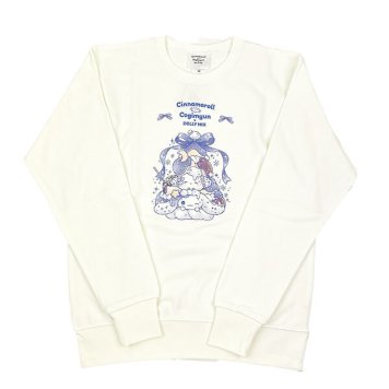 サンリオ シナモロール×こぎみゅん ドーリーミックス トレーナー(M) ホワイト アパレル Sanrio