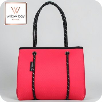 ウィローベイ トートバッグ レディース ブランド WILLOWBAY デイドリーマーウィズジップクロージャーミニ マザーズバッグ  FUCHSIA PINK