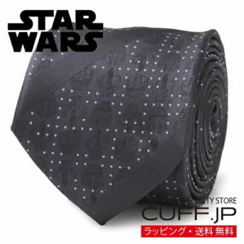 Star Wars スターウォーズ マンダロリアン ブルー ストライプ ドット ネクタイ プレゼント ギフト父 彼氏 夫 結婚祝い 誕生日