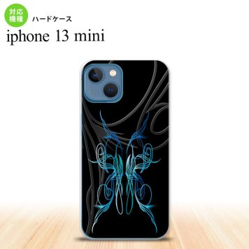 iPhone13mini iPhone13 mini ケース ハードケース ピンスト 黒 青  nk-i13m-1242