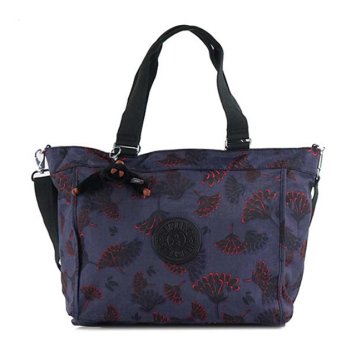 キプリング Kipling バッグ K16659 T27 NEW SHOPPER L ニューショッパーエル 2way 斜めがけショルダー トートバッグ FLORAL NIGHT ダークパープル系＋フラワー柄