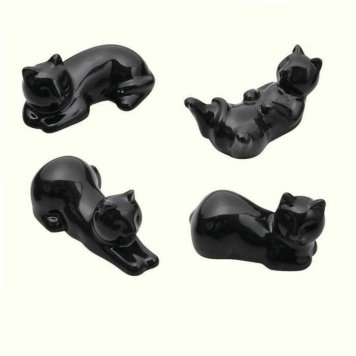 セトクラフト 箸置き セット 猫 4個入り 陶器 おしゃれ かわいい ネコ グッズ キッチン雑貨 食卓 小物 カトラリーレスト インテリア 癒し ギフト プレゼント