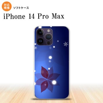 iPhone14 ProMax iPhone14 Pro Max スマホケース 背面ケースソフトケース 雪 B 紺 2022年 9月発売 nk-i14pm-tp638