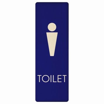 トイレ プレート 木製 男 F2 長方形 縦書き 9x27cm ドア サインステッカー ピクトサイン トイレマーク表示 案内 注意 施設 御手洗 TOILET おしゃれ シンプル 安全対策