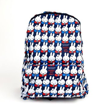 miffy ミッフィー 折りたたみリュック ミッフィー&ダーン リュック バッグ ブルー グッズ