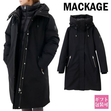 マッカージュ ダウン MACKAGE ダウンコート レディース ダウンジャケット フード付き ロングコート 2in1 フロントダウンライナー ブラック SHILOH-NF 高級 新品 新作 ブランド プレゼント ギフト