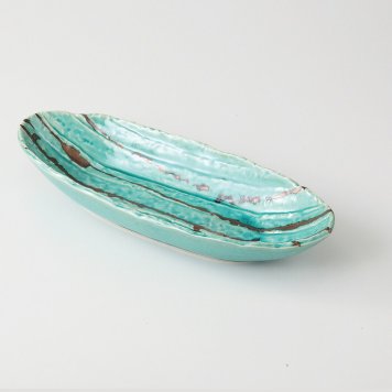 金乱線　楕円長鉢 磁器 美濃焼 やきものの里から、暮らしを贈ります。　ギフト 食器 セット テーブルウェア