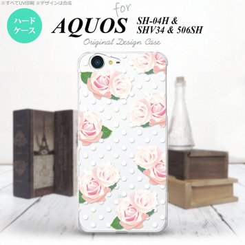 【SH04H】【スマホケース/スマホカバー】【アクオス ゼータ】SH04H スマホケース AQUOS ZETA SH04H カバー アクオス ゼータ バラ柄 クリア nk-sh04h-785【メール便送料無料】
