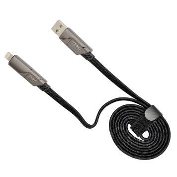 テジック TEGIC 超多用途 ４in１充電ケーブル iPhone アイフォン android アンドロイド タイプc SWITCH 逆充電機能 リバースチャージ 収納 usb 3in1 4in1 ライトニング ブラック 10代 20代 30代 40代 プレゼント ギフト バレンタイン ホワイトデー 母の日 父の日 クリスマス