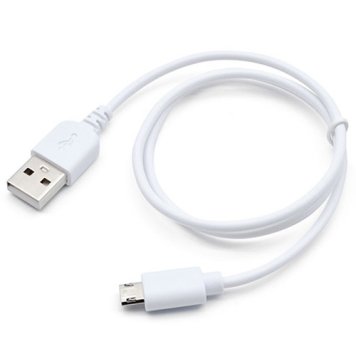 日本トラストテクノロジー 充電専用 microUSBケーブル 0.5m(両面挿し型) ホワイト JSC-045WH