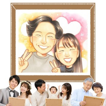 似顔絵 ギフト 両親 名入れ 贈り物 手描き プレゼント 結婚記念日 記念日 誕生日 お祝い 両親 お父さん ご両親 お母さん 名入れ 下書き確認 修正無料 喜ばれる そっくり 親孝行 実績多数 結婚記念日 思い出 記念 大量注文 感謝の品 引っ越し キレイ ブライダルギフト 二次会 お祝い返し 初任給 メモリアルギフト おしゃれ おすすめ オリジナル 百寿祝い