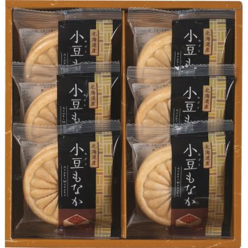 北海道小豆もなか 6個 [26-2921-015] AZM-AE 最中 手づくり最中 和菓子 お菓子 もなか 粒餡 北海道産小豆 詰め合わせ 個包装 ギフト 御中元 御歳暮 内祝い 贈り物 プレゼント