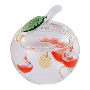 0 ガラスフロート温度計 りんご　 333-218  内祝 内祝い お祝 御祝 記念品 出産内祝い プレゼント 快気祝い 粗供養 引出物