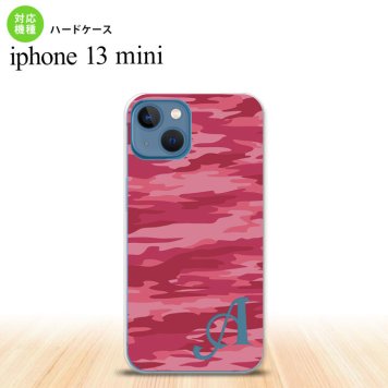 iPhone13mini iPhone13 mini ケース ハードケース タイガー 迷彩 A ピンク +アルファベット  nk-i13m-1162i