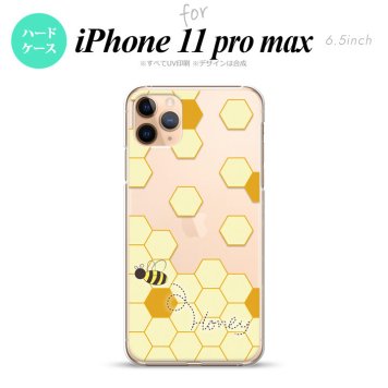 iPhone11ProMax iPhone11pro max スマホケース ハードケース ハニー クリア 薄黄 メンズ レディース nk-i11pm-1689