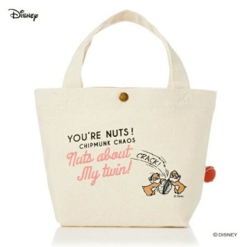 ディズニー チップとデール 帆布ミニトートバッグ ランチ Disney