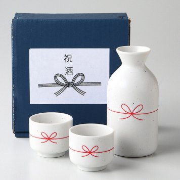 結び 酒器揃 磁器 美濃焼 やきものの里から、暮らしを贈ります。　ギフト 食器 セット テーブルウェア