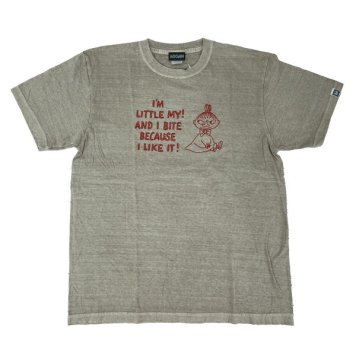 ムーミン リトルミイ ピグメント刺繍Tシャツ(L) ベージュ アパレル MOOMIN