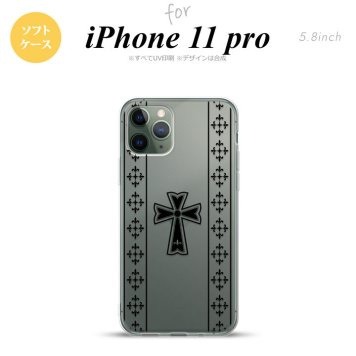 iPhone11Pro iPhone11 Pro スマホケース ソフトケース ゴシック クリア 黒 メンズ レディース nk-i11p-tp1005