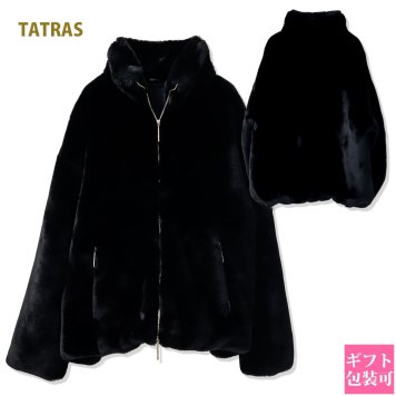 タトラス レディース ボア TATRAS ジャケット ブルゾン バルブラ ブラック BARBRA LTAT24A4903-L BLACK tatras ジャケット レディース 冬 ボア ジャケット レディース アウター 冬 ブランド 上着 レディース 秋冬 誕生日プレゼント 女友達 プレゼント 女性 誕生日