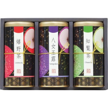 宇治森徳 九州銘茶 優舞 [26-2899-088] FHR-50 嬉野茶 八女玉露 知覧茶 緑茶 日本茶 茶葉 詰め合わせ セット 飲み比べ お返し 内祝い お祝い お歳暮 お中元 ギフト